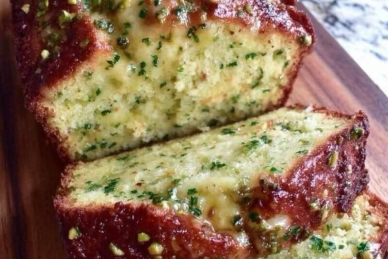 Lemon Pistachio Zucchini Bread