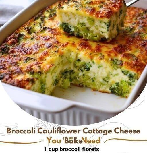 High-Protein Broccoli Cottage Cheese Casserole