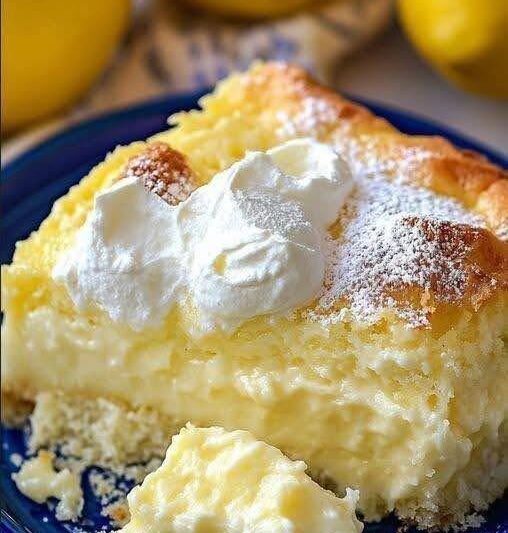 High-Protein Lemon Custard Cottage Cheese Cake