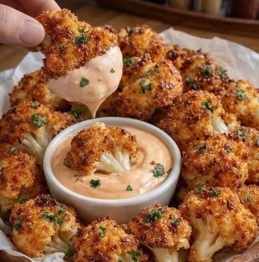 Crispy Air Fryer Cauliflower Bites (Low-Carb & Healthy)