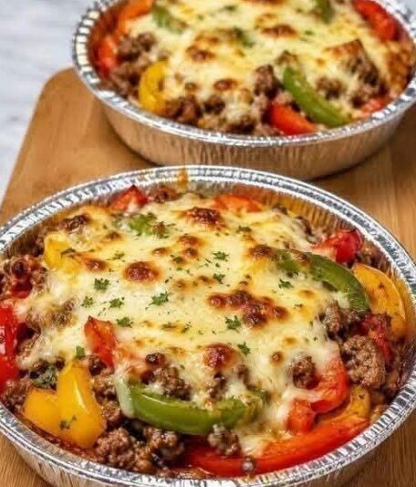 High-Protein Crustless Pizza Casserole Bowl