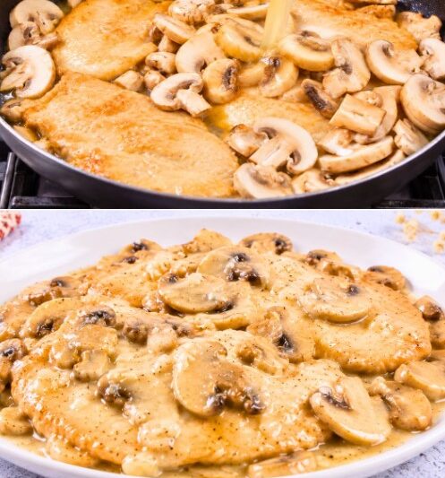Easy Creamy Mushroom Chicken Skillet