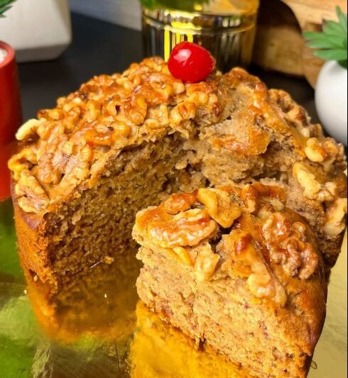 Moist Walnut Cake Recipe – Easy, Buttery, and Full of Walnuts