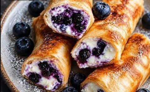High Protein Blueberry Yogurt Rolls