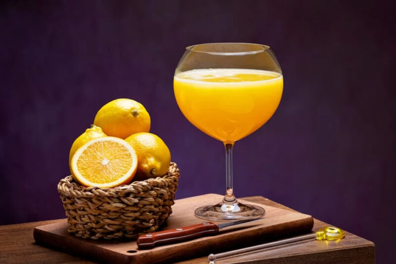 Lemon orange fat burning juice
