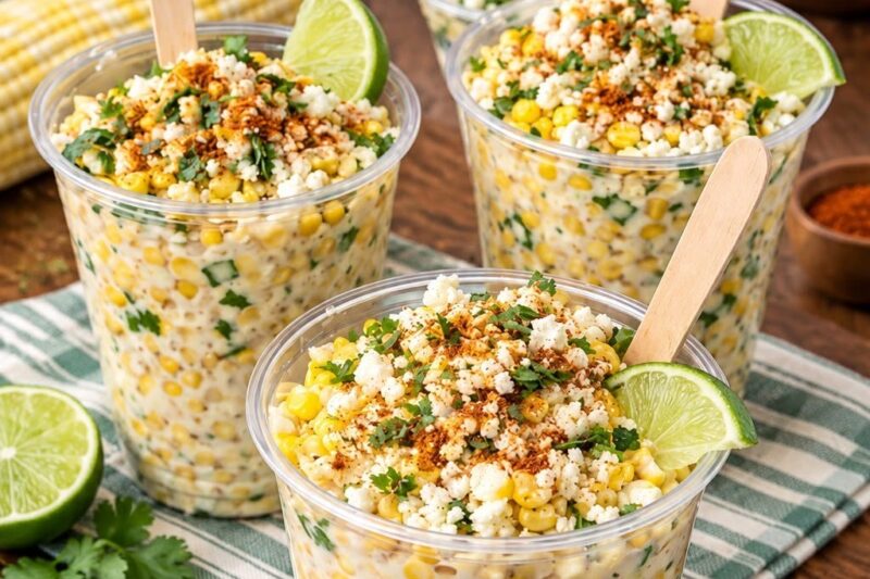 Creamy Mexican Street Corn Cups
