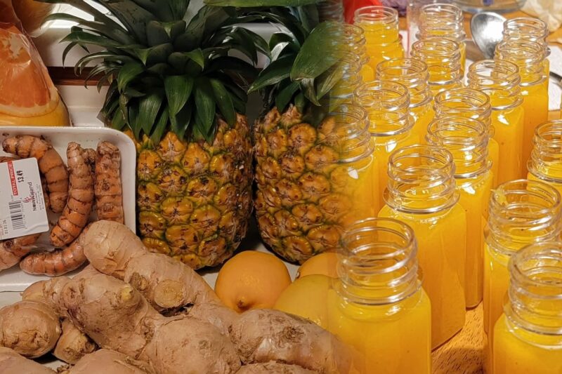 Turmeric ginger shots