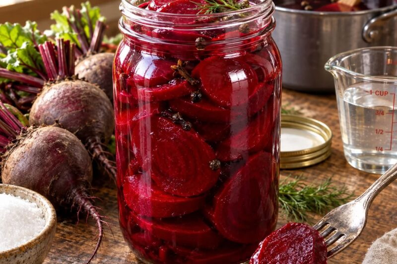 Healthy Homemade Pickled Beets