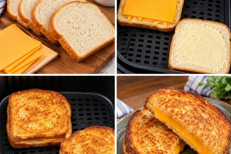 Air Fryer Grilled Cheese
