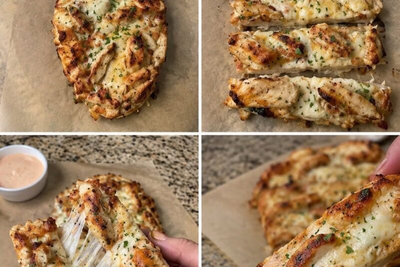 Hot Honey Garlic Chicken Bread