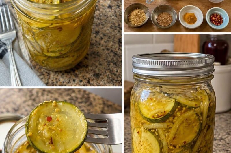 Refrigerator Zucchini Pickles