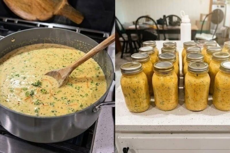Canned broccoli cheese soup