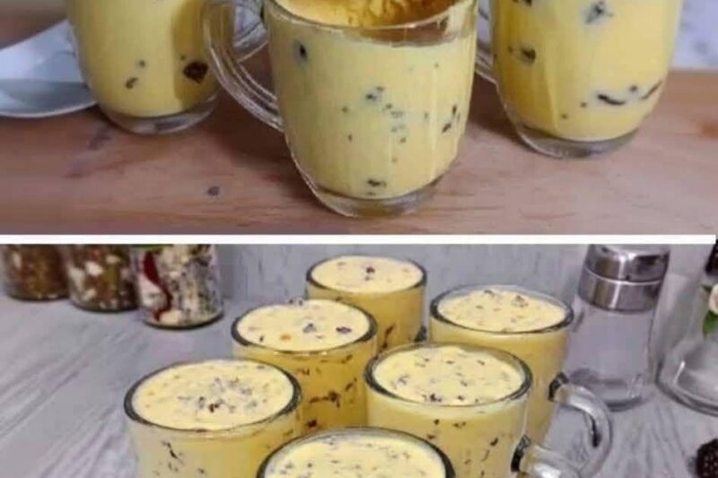 Creamy custard pudding